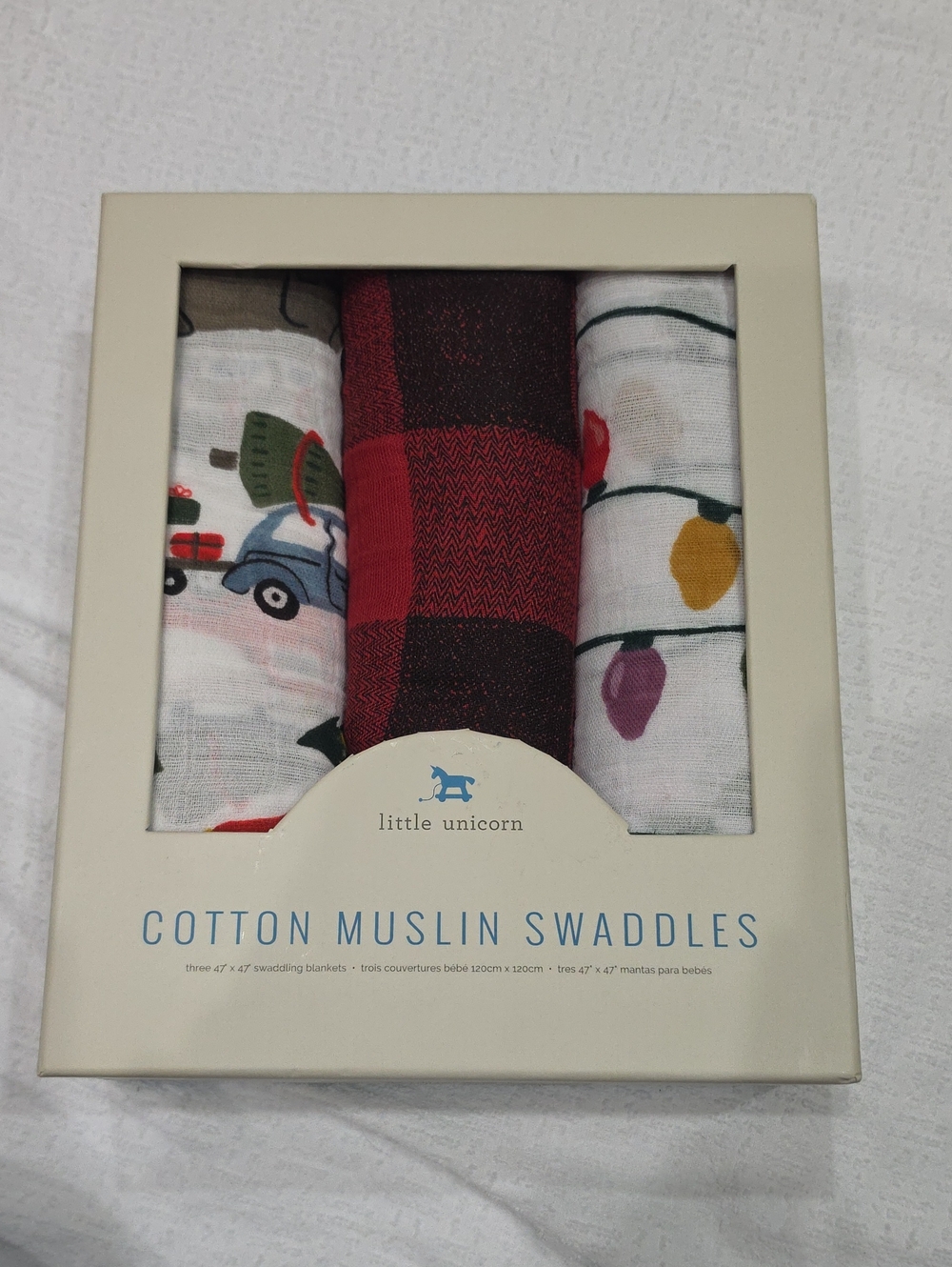 NWT Little Unicorn Cotton Muslin Swaddle Blankets